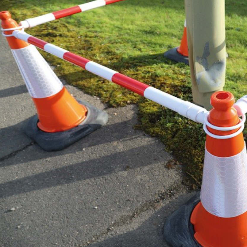 Telescopic Cone Pole Barriers Traffic Cones Traffic Management